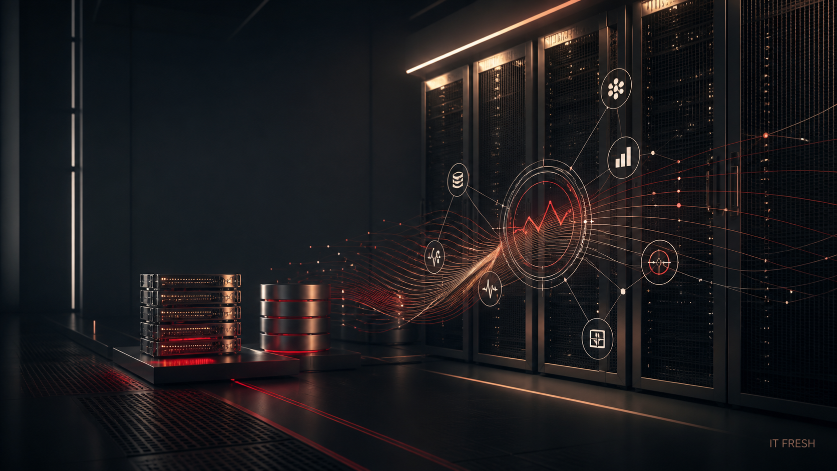 Промышленная карта мониторинга IT Fresh: серверы 1С, кластеры SQL и потоки телеметрии